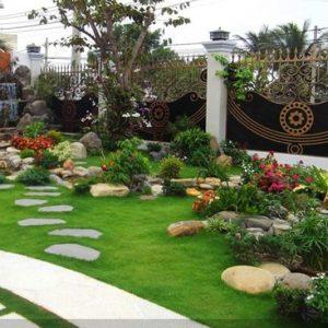 Sân vườn tiểu cảnh nhà việt