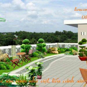 Thi công tiểu cảnh sân thượng giá rẻ